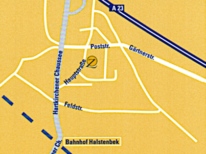Anfahrt Zahnarztpraxis Wille in Halstenbek
